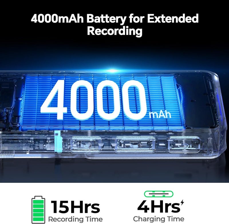 BOBLOV M7 256G Body Camera with 180 Rotatable Lens, 4000mAh Battery with GPS Body Cam, Last 14 Hours Video Recording, Police Body Worn Cam for Daily Shooting, Patrol, Police (256GB) - Image 3